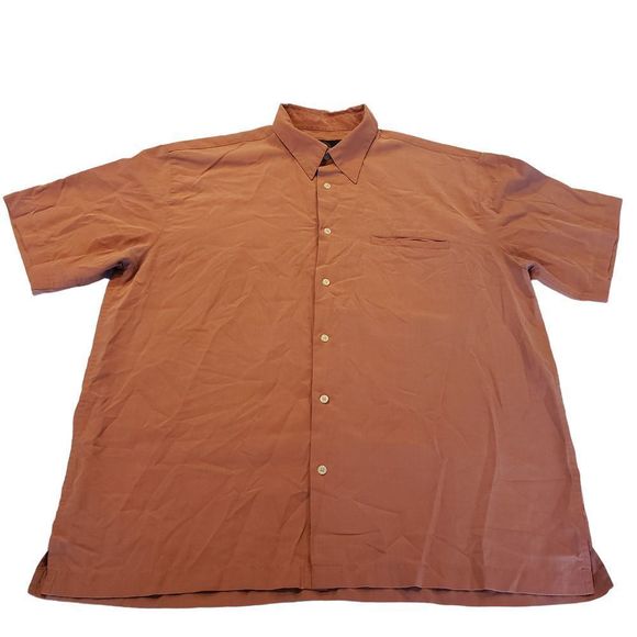 Weatherproof Garment Company Button Down Shirt Men's XL, Orange - Picture 4 of 8